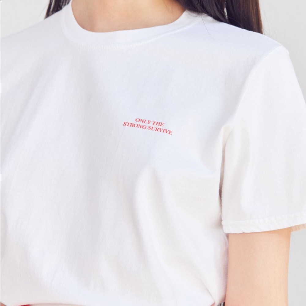Only The Strong Survive Cropped Tee